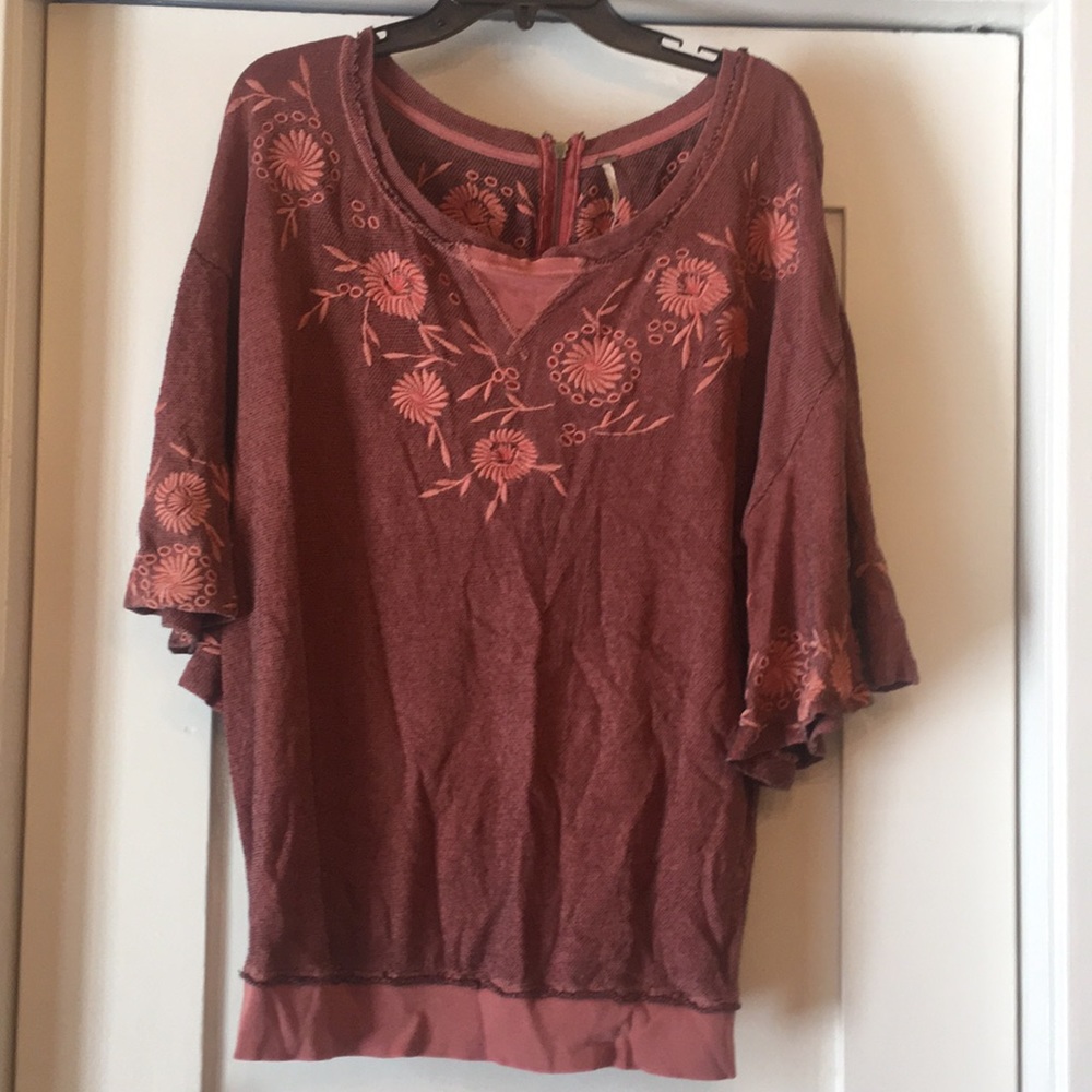 Free people embroidered top